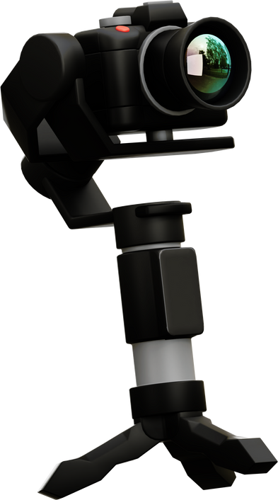 3d illustration of camera stabilizer