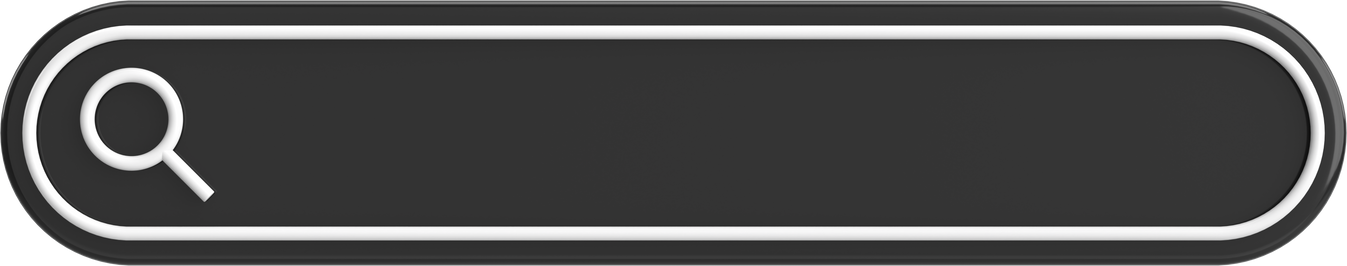 Search field. Search bar. 3D illustration.